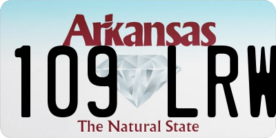 AR license plate 109LRW