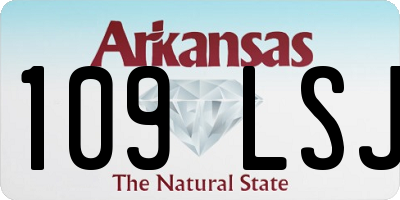 AR license plate 109LSJ