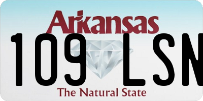 AR license plate 109LSN