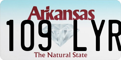 AR license plate 109LYR