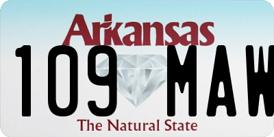 AR license plate 109MAW