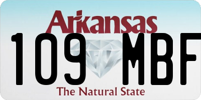 AR license plate 109MBF