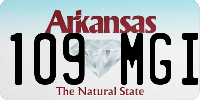AR license plate 109MGI
