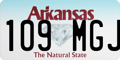 AR license plate 109MGJ