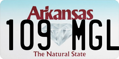 AR license plate 109MGL