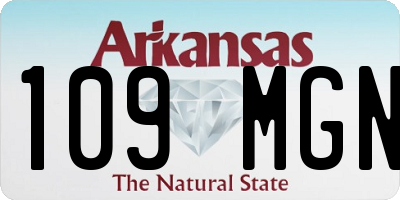 AR license plate 109MGN