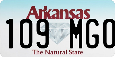 AR license plate 109MGO