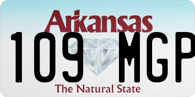 AR license plate 109MGP