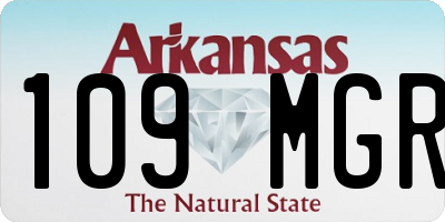 AR license plate 109MGR