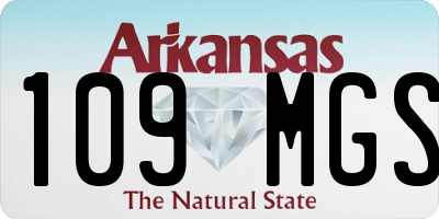 AR license plate 109MGS