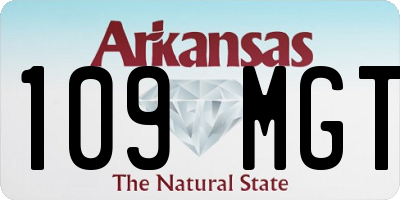 AR license plate 109MGT