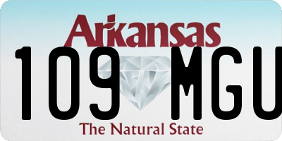 AR license plate 109MGU