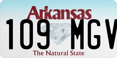 AR license plate 109MGV