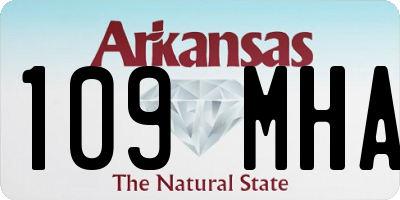 AR license plate 109MHA