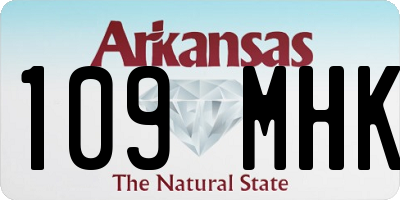 AR license plate 109MHK