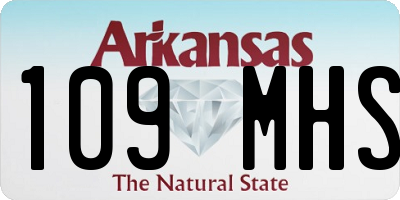 AR license plate 109MHS