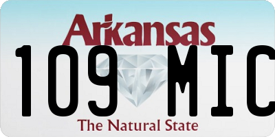 AR license plate 109MIC