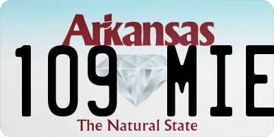 AR license plate 109MIE