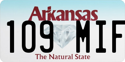 AR license plate 109MIF