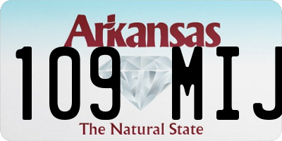 AR license plate 109MIJ
