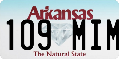 AR license plate 109MIM