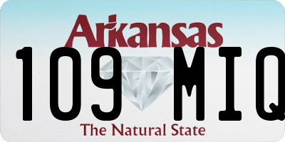 AR license plate 109MIQ