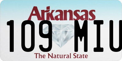 AR license plate 109MIU