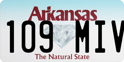 AR license plate 109MIV