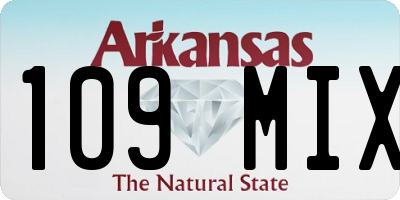AR license plate 109MIX