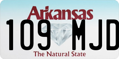 AR license plate 109MJD
