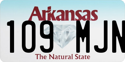 AR license plate 109MJN