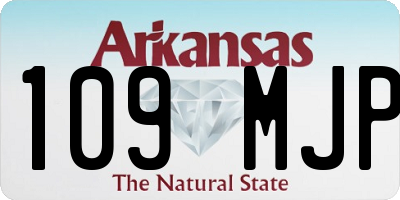 AR license plate 109MJP