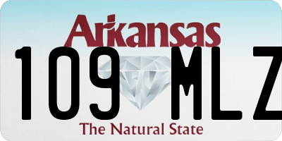 AR license plate 109MLZ