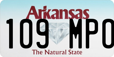 AR license plate 109MPO