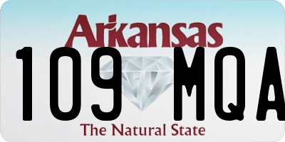 AR license plate 109MQA