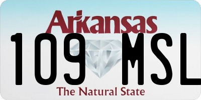AR license plate 109MSL