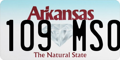 AR license plate 109MSO
