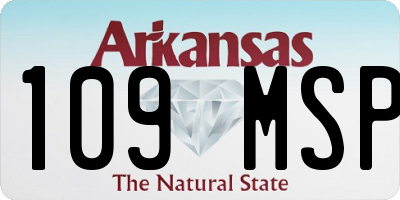 AR license plate 109MSP