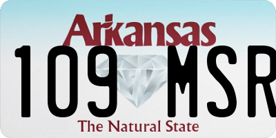 AR license plate 109MSR