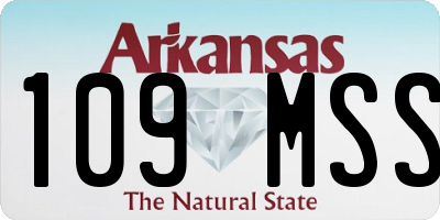 AR license plate 109MSS