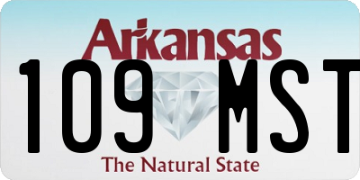 AR license plate 109MST