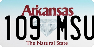 AR license plate 109MSU