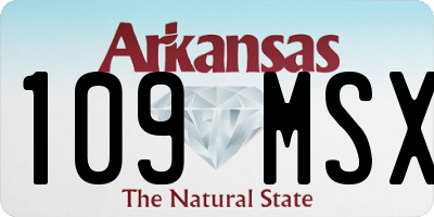 AR license plate 109MSX