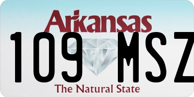 AR license plate 109MSZ