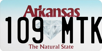 AR license plate 109MTK