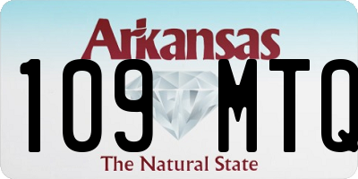 AR license plate 109MTQ