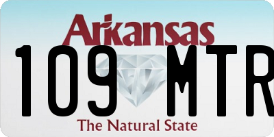 AR license plate 109MTR