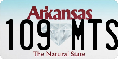 AR license plate 109MTS