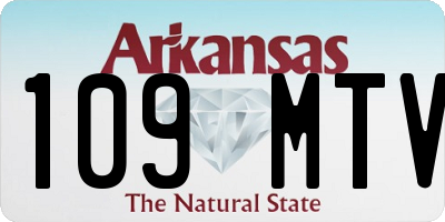AR license plate 109MTV