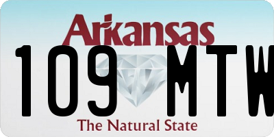 AR license plate 109MTW